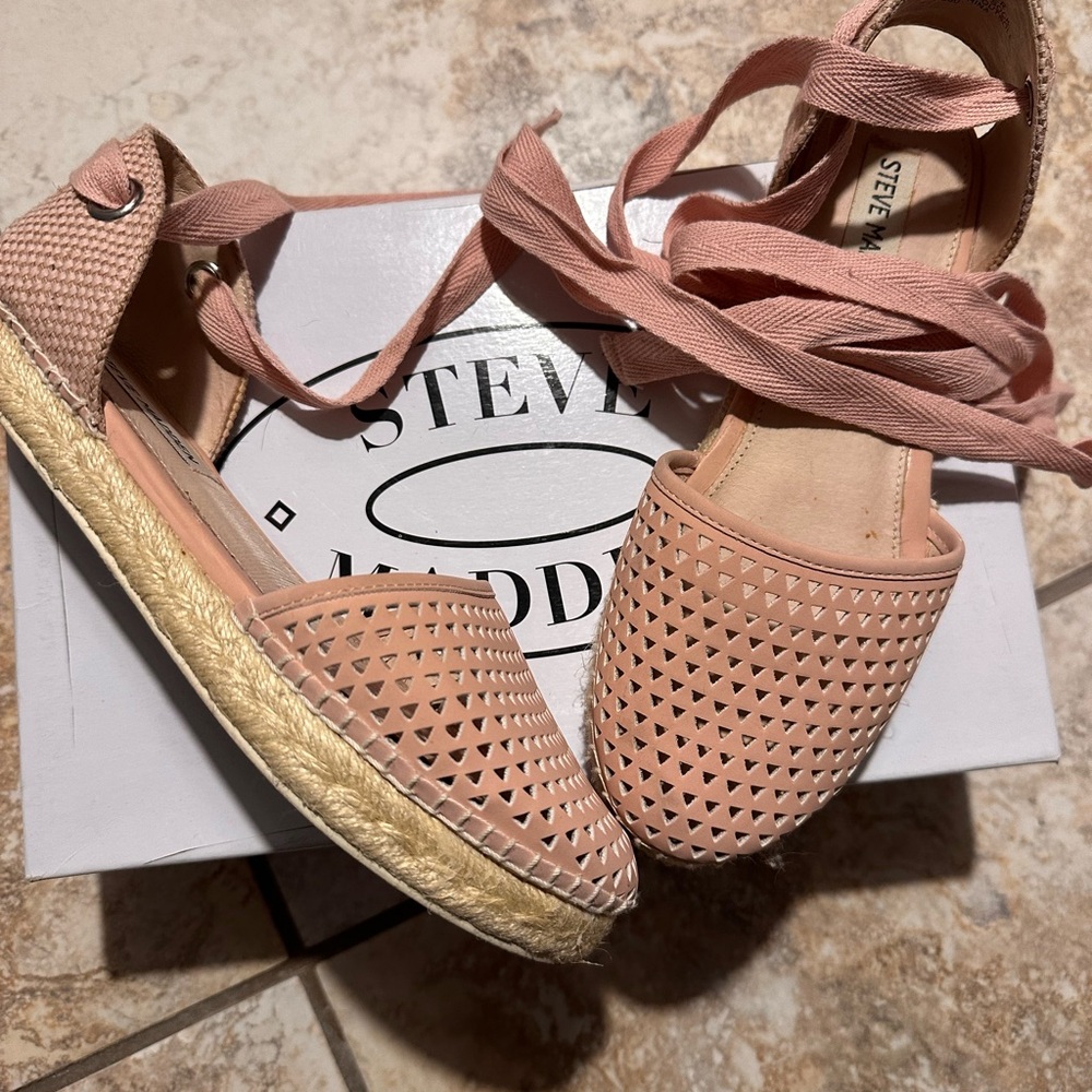 Steve Madden Pink Espadrille Sandals